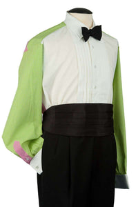 The Palm Beach Multi-Panel Tux Shirt in Pink and Green by ThRedHeads - Country Club Prep