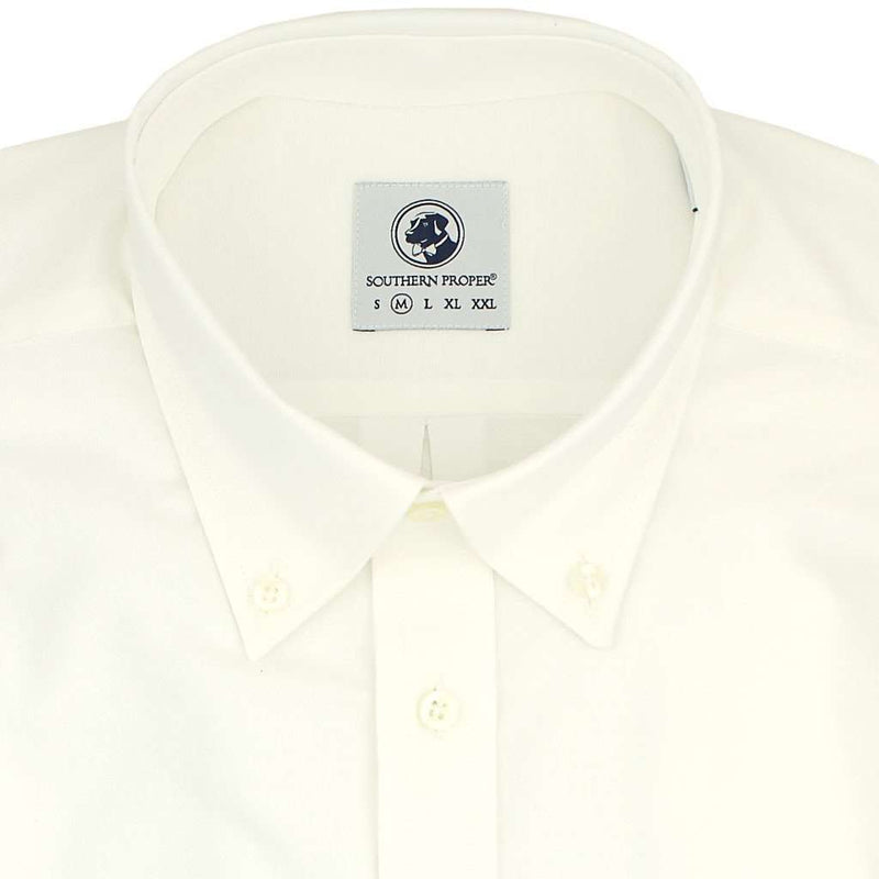 Southern Proper The Proper Oxford Shirt in White with Shacker Sack ...