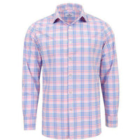 The "Savannah" Button Down in Pink and Blue Plaid by Mizzen + Main - Country Club Prep