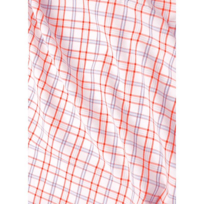 The "Sawgrass" Button Down in Red, Orange, & Purple Check by Mizzen + Main - Country Club Prep