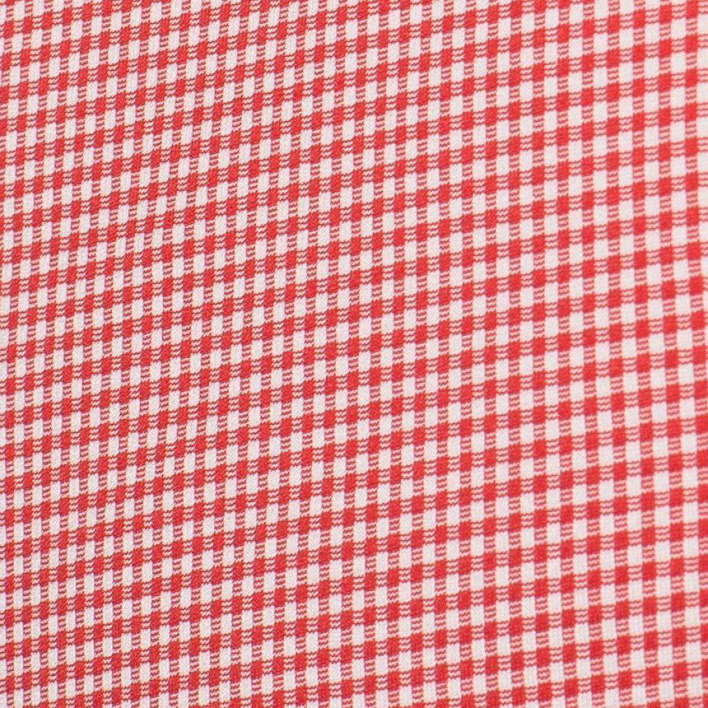 The Spread Collar Gingham Dress Shirt in Hawthorne Red by Mizzen+Main - Country Club Prep