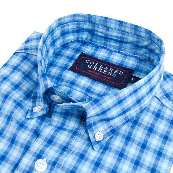 The Wilton Button Down in Navy, Carolina Blue, & Teal by Collared Greens - Country Club Prep