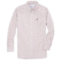University of Alabama Gameday Tattersall Sport Shirt in Crimson by Southern Tide - Country Club Prep