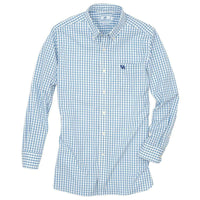 University of Kentucky Gameday Tattersall Sport Shirt in Blue by Southern Tide - Country Club Prep