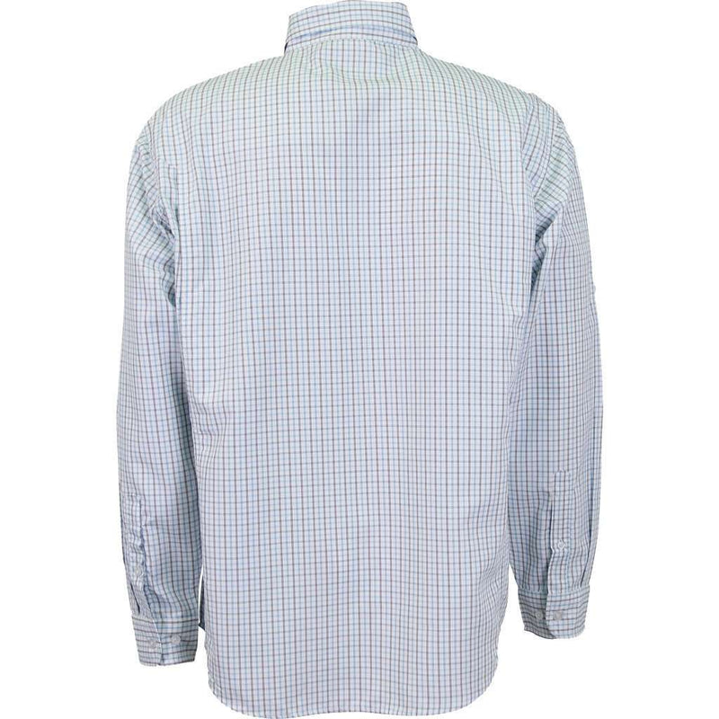Vertex Long Sleeve Technical Shirt in Vivid Blue by AFTCO - Country Club Prep