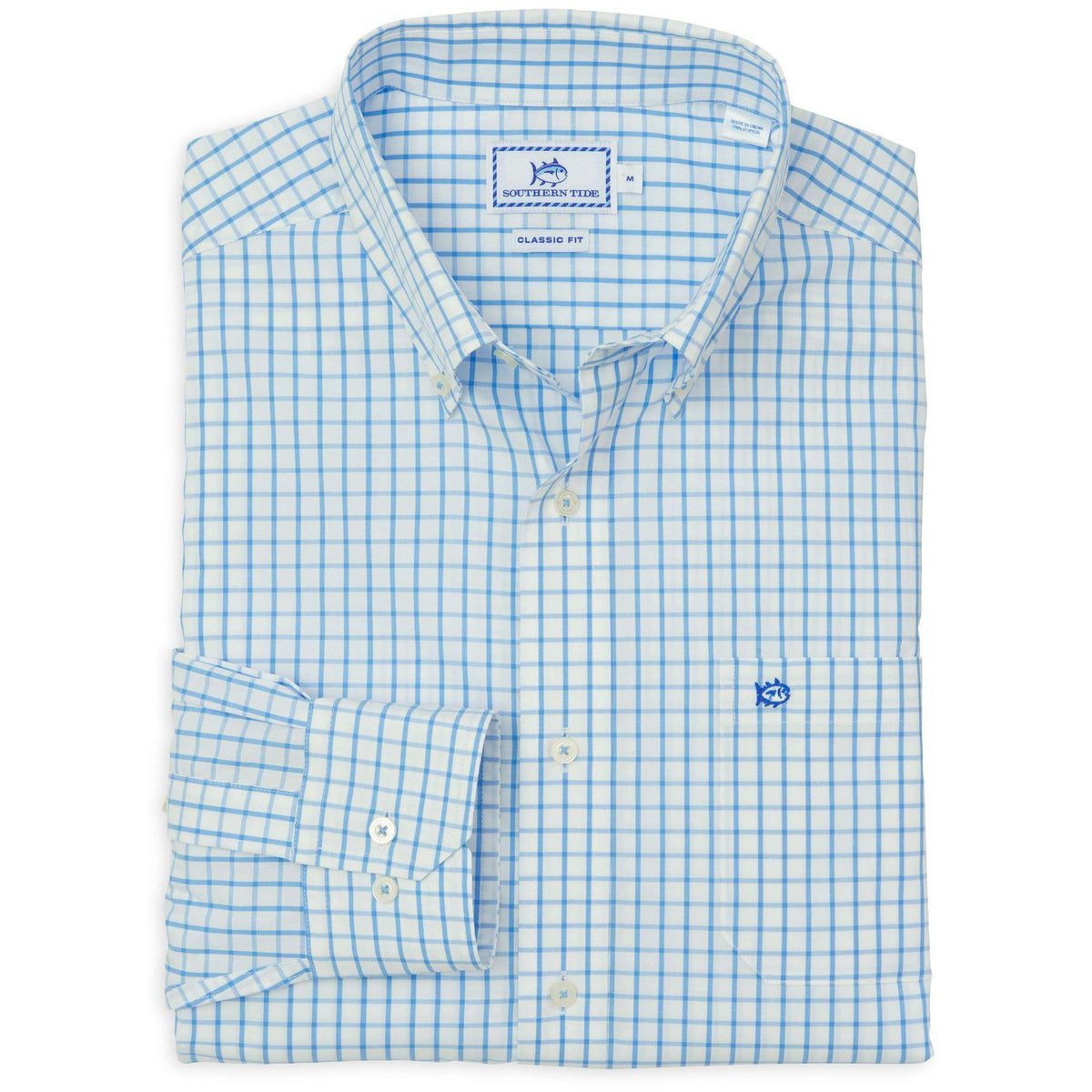 Wando Check Sport Shirt in Ocean Channel by Southern Tide - Country Club Prep