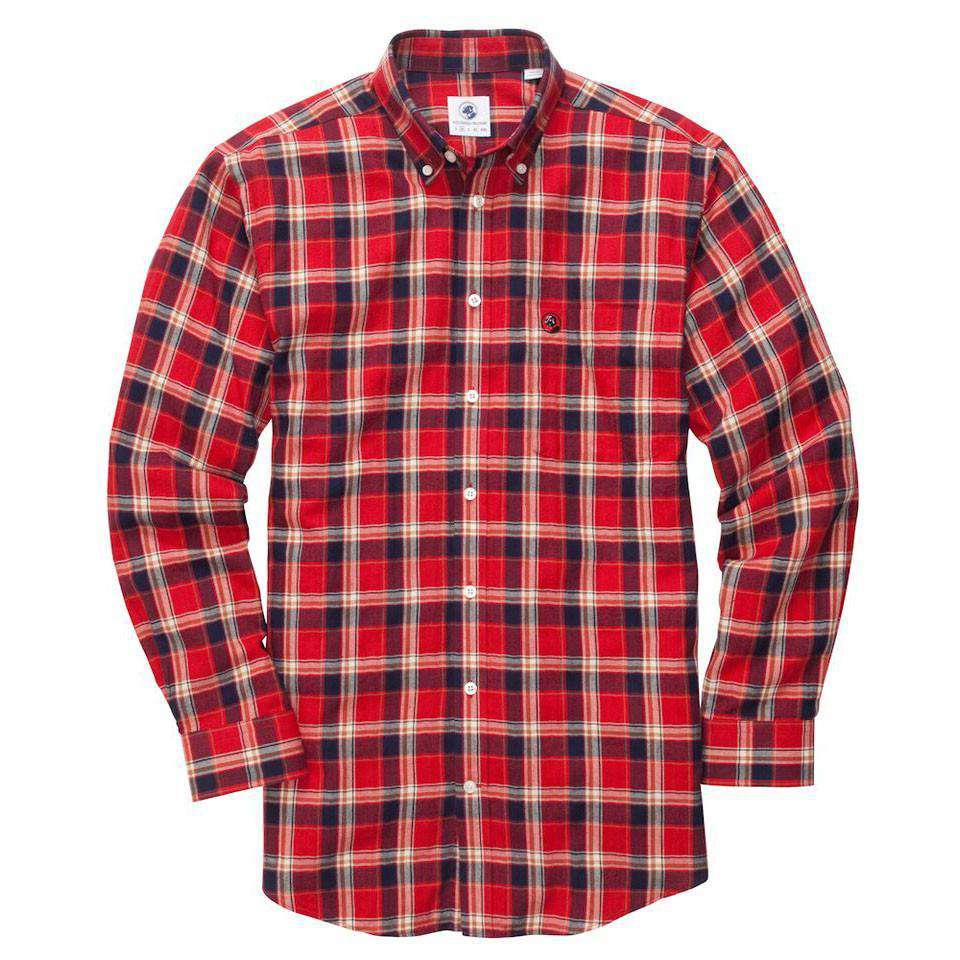 Warren Southern Shirt in Red Plaid by Southern Proper - Country Club Prep