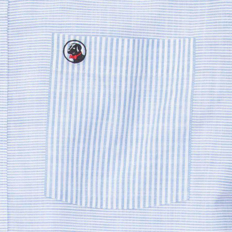 Weekend Shirt in Blue/White by Southern Proper - Country Club Prep