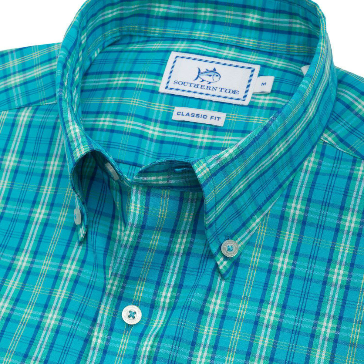 Wentworth Plaid Sport Shirt in Scuba Blue by Southern Tide - Country Club Prep