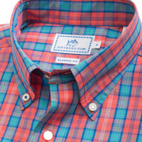 Wentworth Plaid Sport Shirt in Sunset by Southern Tide - Country Club Prep