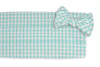 Aqua Seersucker Check Cummerbund Set by High Cotton - Country Club Prep