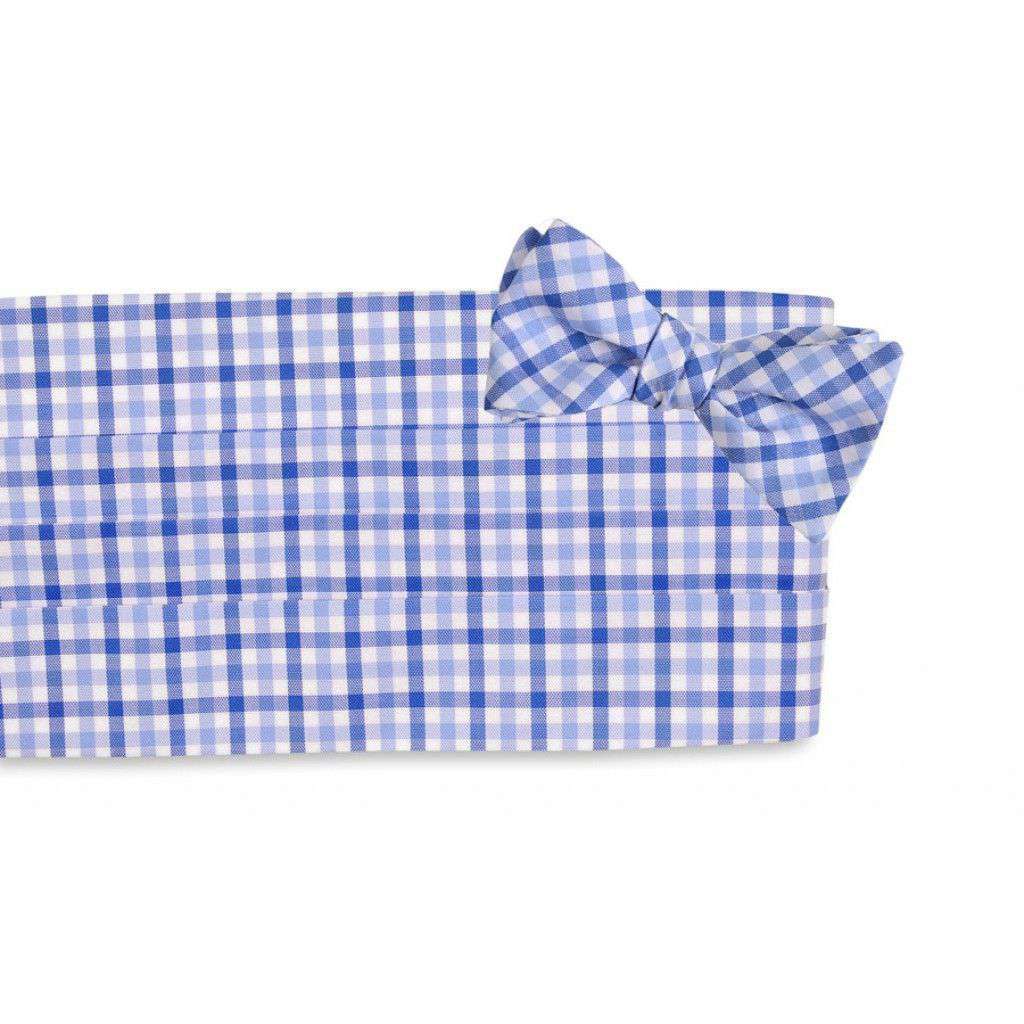 Blake Check Cummerbund Set by High Cotton - Country Club Prep