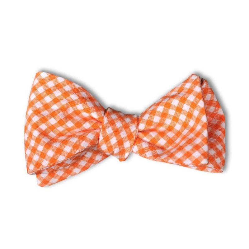 Endzone Orange Gingham Cummerbund Set by High Cotton - Country Club Prep