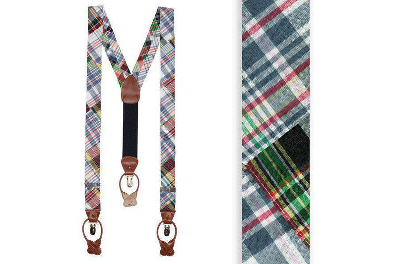 Honey Fitz Madras Suspenders/ Braces by High Cotton - Country Club Prep