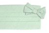 Mint Green Seersucker Stripe Cummerbund Set by High Cotton - Country Club Prep