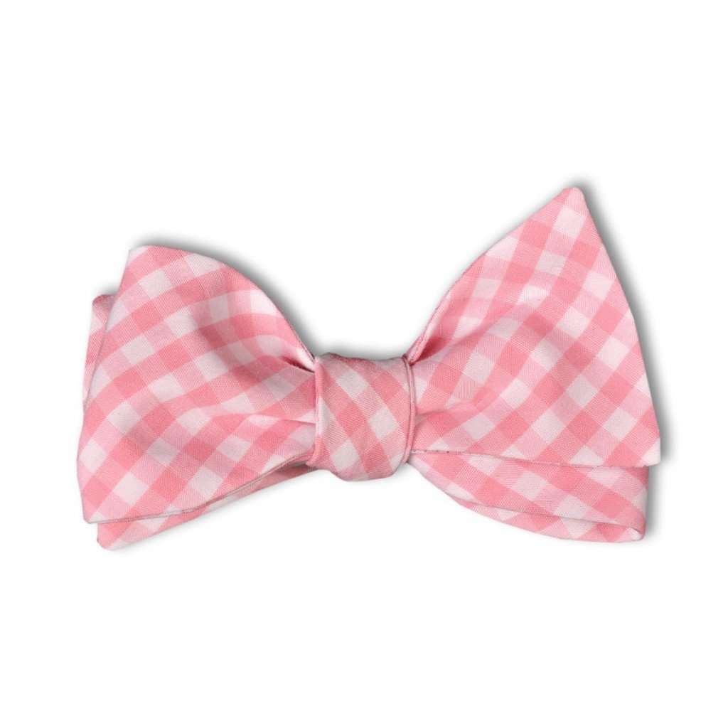 Pale Pink Gingham Check Cummerbund Set by High Cotton - Country Club Prep