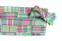 Pawtucket Patchwork Madras Cummerbund Set by High Cotton - Country Club Prep