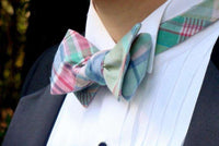 Pawtucket Patchwork Madras Cummerbund Set by High Cotton - Country Club Prep