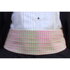 Pink and Green Tattersall Cummerbund Set by High Cotton - Country Club Prep