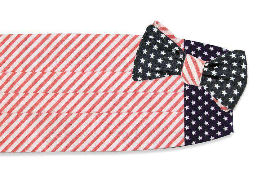 Stars & Stripes Cummerbund Set by High Cotton - Country Club Prep