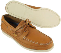 Alpha Epsilon Pi Yachtsman Boat Shoes in Mahogany by Category 5 - Country Club Prep