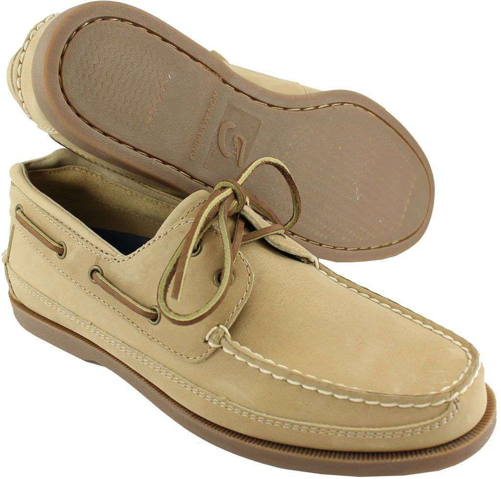 Alpha Epsilon Pi Yachtsman Boat Shoes in Oak by Category 5 - Country Club Prep