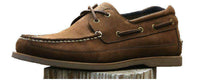 Alpha Epsilon Pi Yachtsman Boat Shoes in Walnut by Category 5 - Country Club Prep
