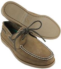 Alpha Epsilon Pi Yachtsman Boat Shoes in Walnut by Category 5 - Country Club Prep