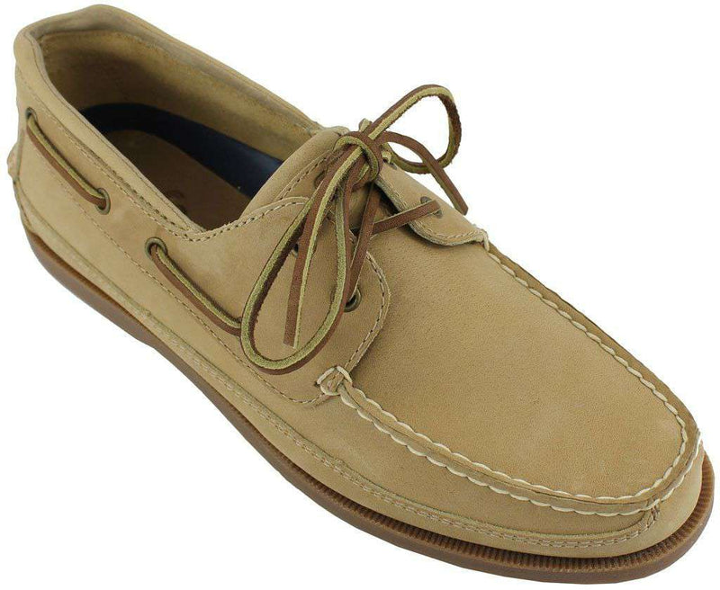 Alpha Tau Omega Yachtsman Boat Shoes in Oak by Category 5 - Country Club Prep