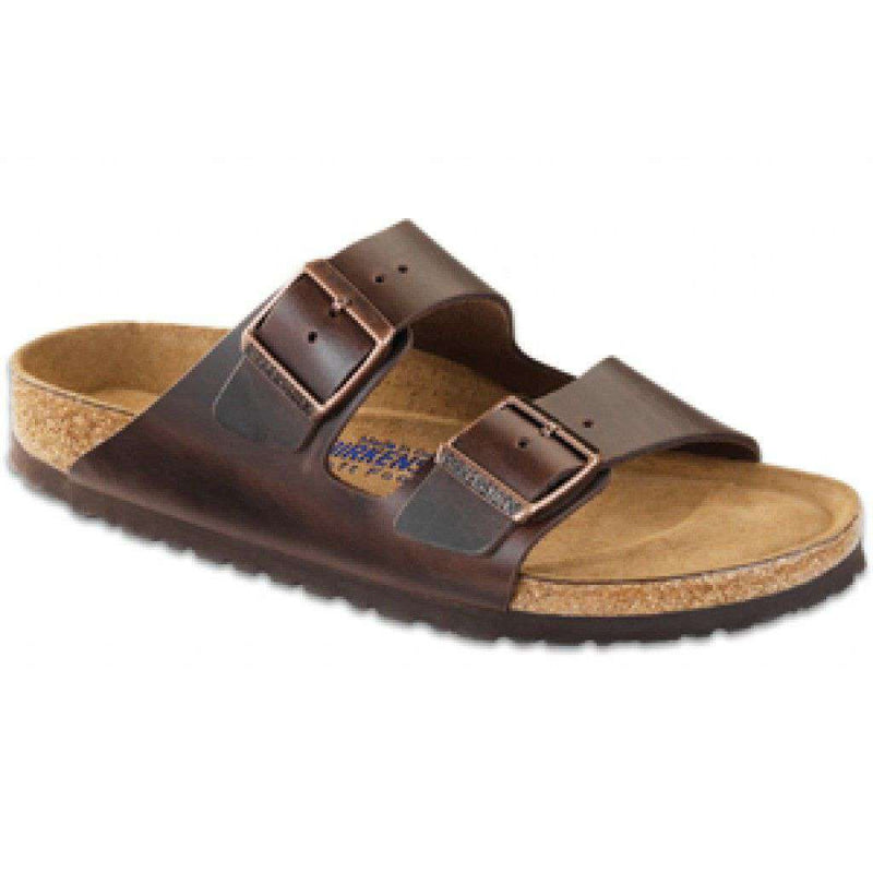 Men's Arizona Sandal with Soft Footbed in Brown Amalfi Leather by Birkenstock - Country Club Prep