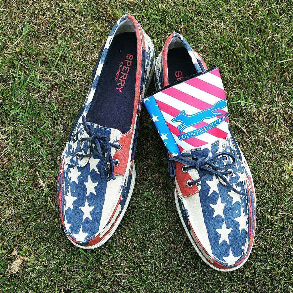 Men's Authentic Original Stars and Stripes Boat Shoe by Sperry - Country Club Prep