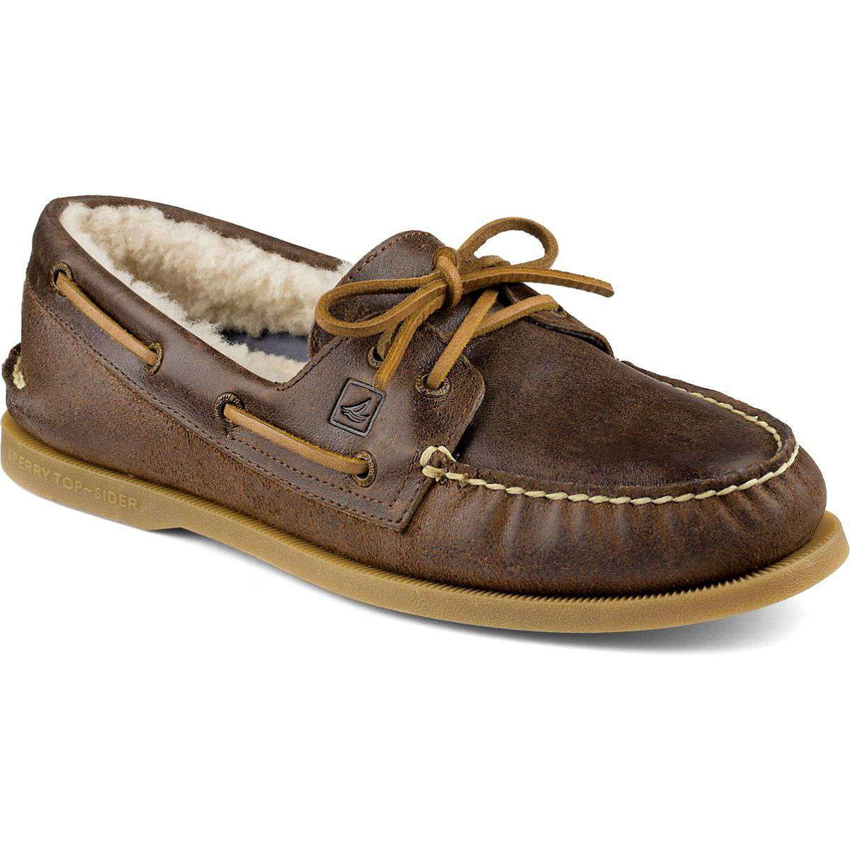 Brown Sperry Fur Lined Shoes Sperry Fur Online Lined Boat Shoes