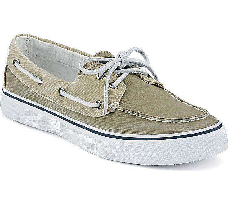 Men's Bahama 2 Eye Boat Shoe in Khaki by Sperry - Country Club Prep