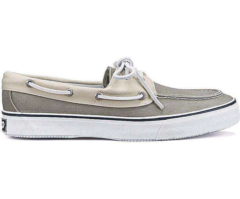 Men's Bahama 2 Eye Boat Shoe in Khaki by Sperry - Country Club Prep