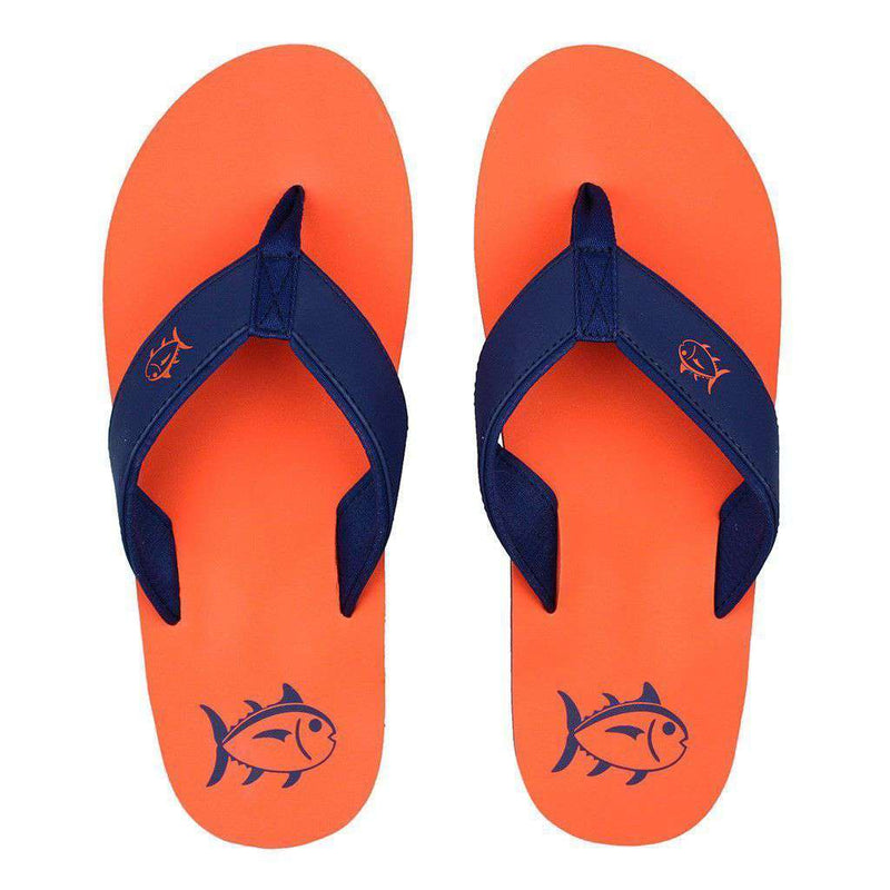 Men's Beachside Flipjacks in Island Orange by Southern Tide - Country Club Prep