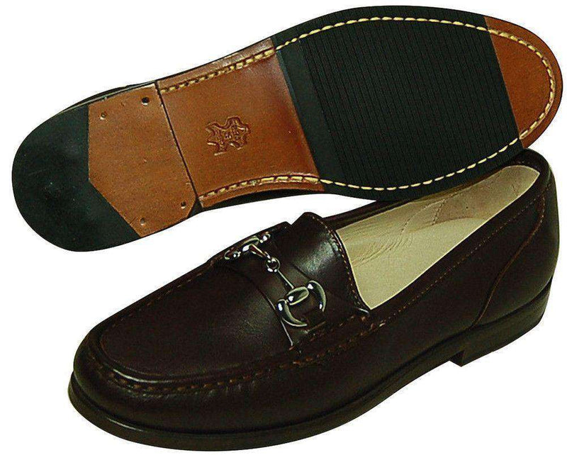 Men's Bit of Class Loafers in Dark Chestnut Calfskin by Country Club Prep - Country Club Prep