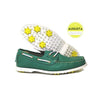Boat Shoe Golf Shoe in Augusta Green by Canoos - Country Club Prep