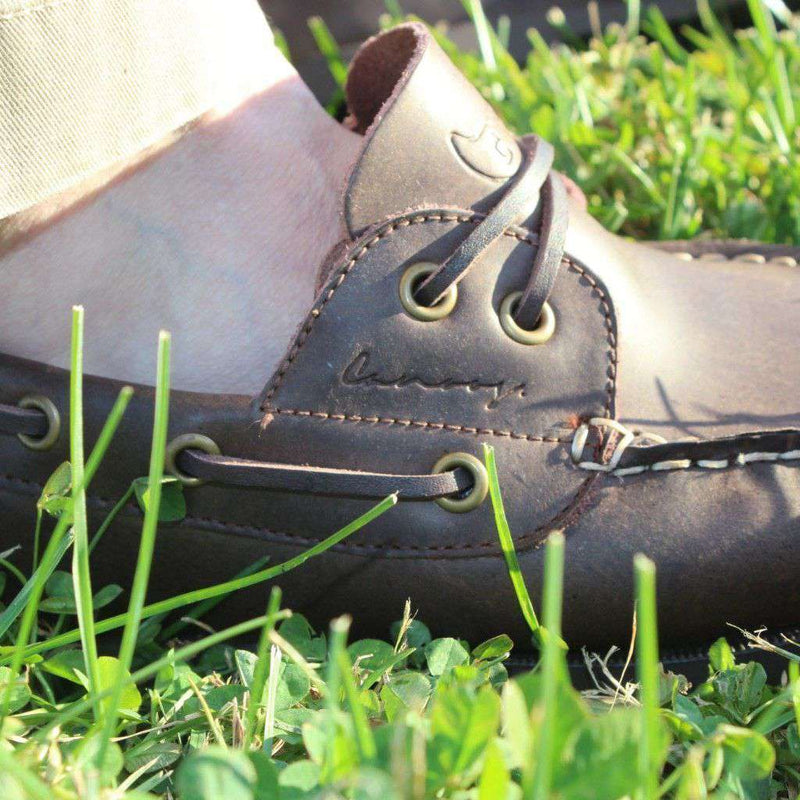 Boat Shoe Golf Shoe in Brown by Canoos - Country Club Prep