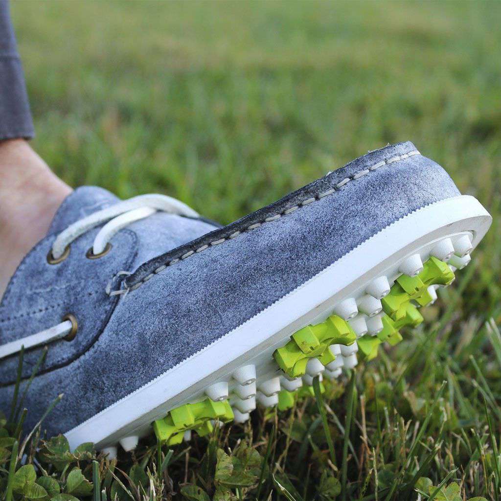 Boat Shoe Golf Shoe in Light Grey by Canoos Country Club Prep