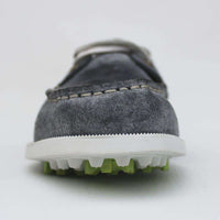 Boat Shoe Golf Shoe in Light Grey by Canoos - Country Club Prep