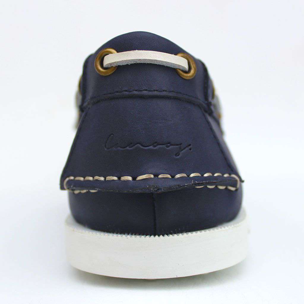 Boat Shoe Golf Shoe in Navy by Canoos - Country Club Prep