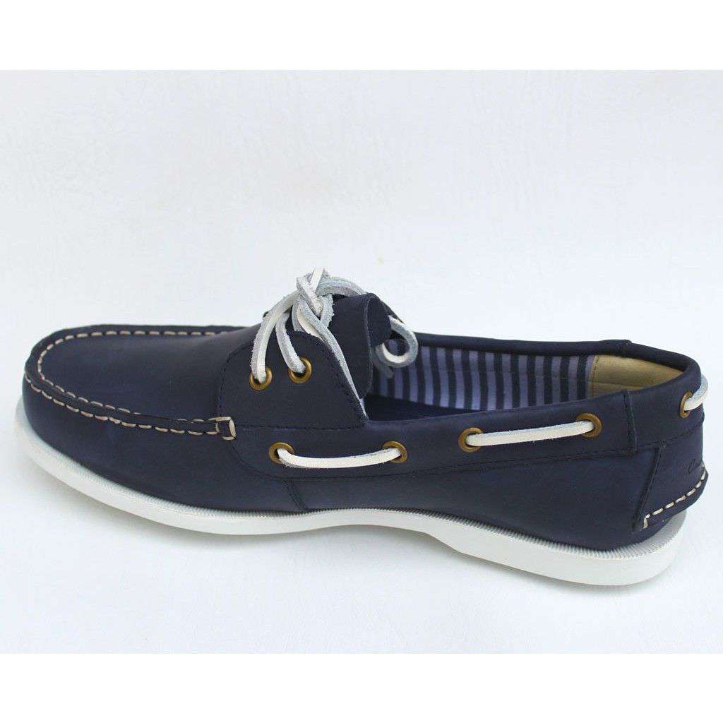 Boat Shoe Golf Shoe in Navy by Canoos - Country Club Prep