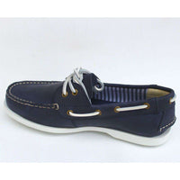 Boat Shoe Golf Shoe in Navy by Canoos - Country Club Prep