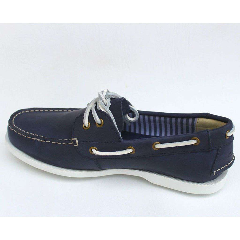 Boat Shoe Golf Shoe in Navy by Canoos - Country Club Prep