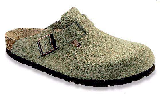 Men's Boston Clog in Taupe Suede with Soft Footbed by Birkenstock - Country Club Prep