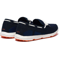 Men's Breeze Leap Laser Loafer in Navy, White, & Orange by SWIMS - Country Club Prep