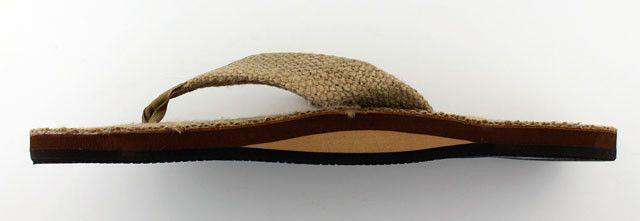 Men's Burlap Single Layer Eco Sandal in Sierra Brown by Rainbow Sandals - Country Club Prep