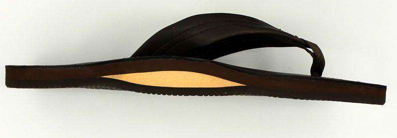 Men's Classic Leather Single Layer Arch Sandal in Mocha by Rainbow Sandals - Country Club Prep