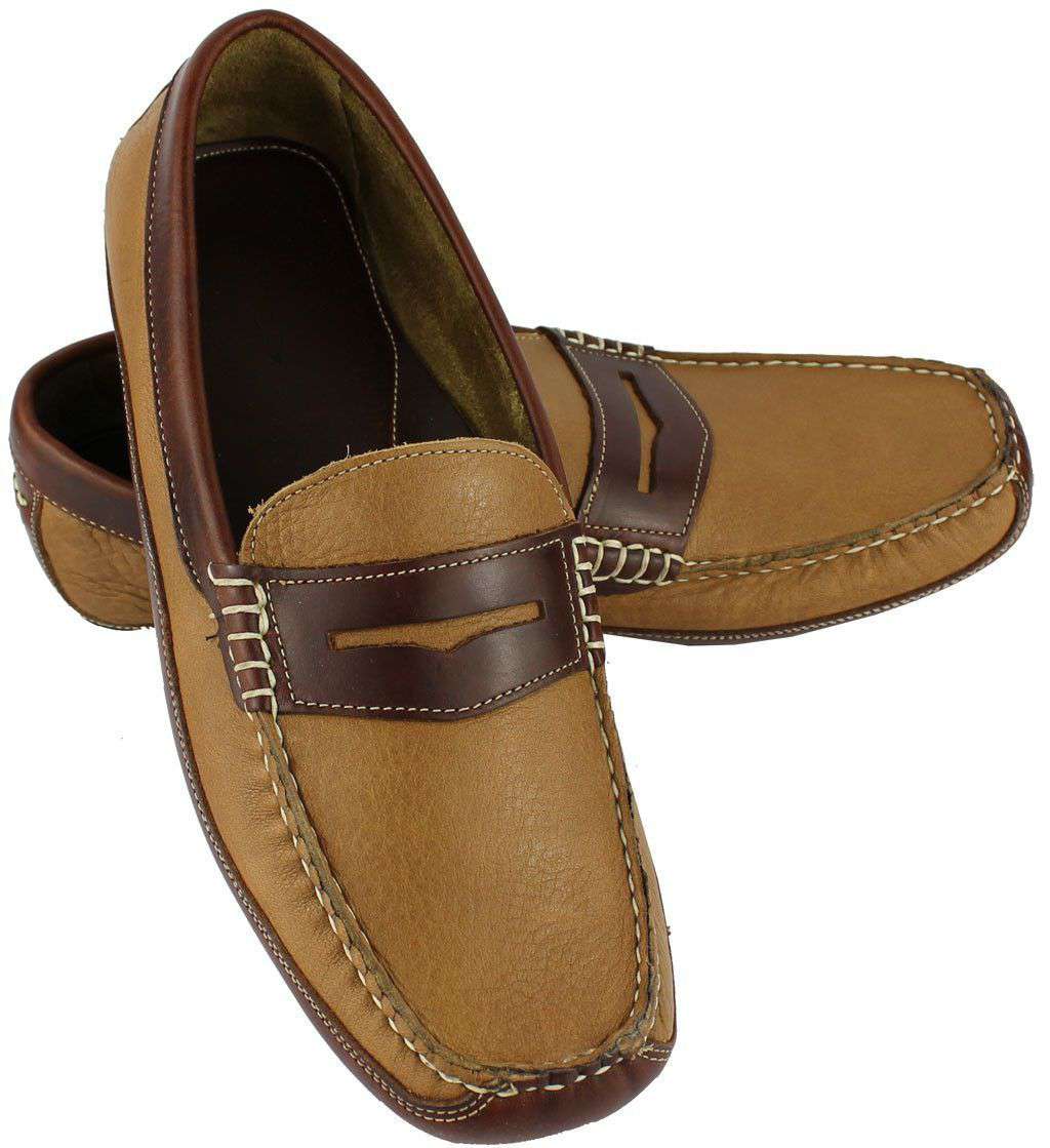 Men's Coronado Driving Moccasins in Soft Tan by Country Club Prep - Country Club Prep