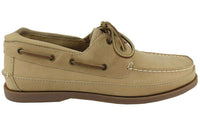Delta Chi Yachtsman Boat Shoes in Oak by Category 5 - Country Club Prep